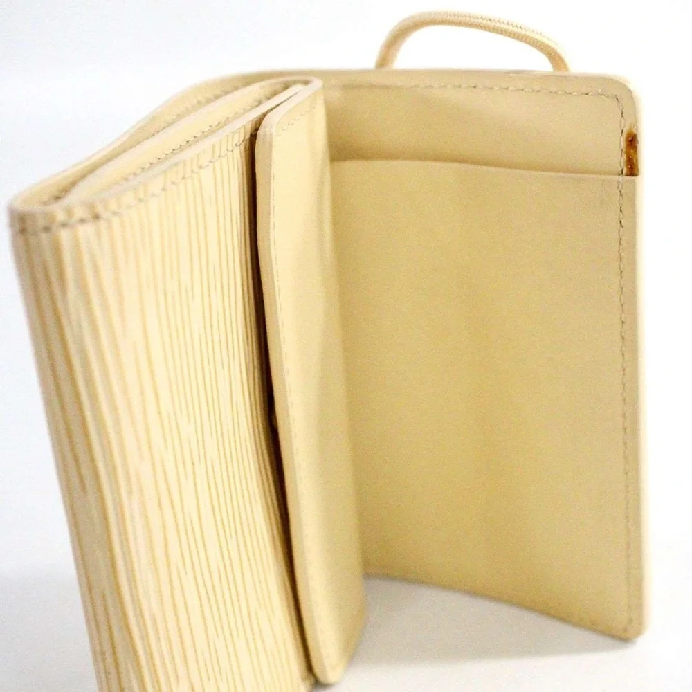 Louis Vuitton Beige Trifold Wallet
